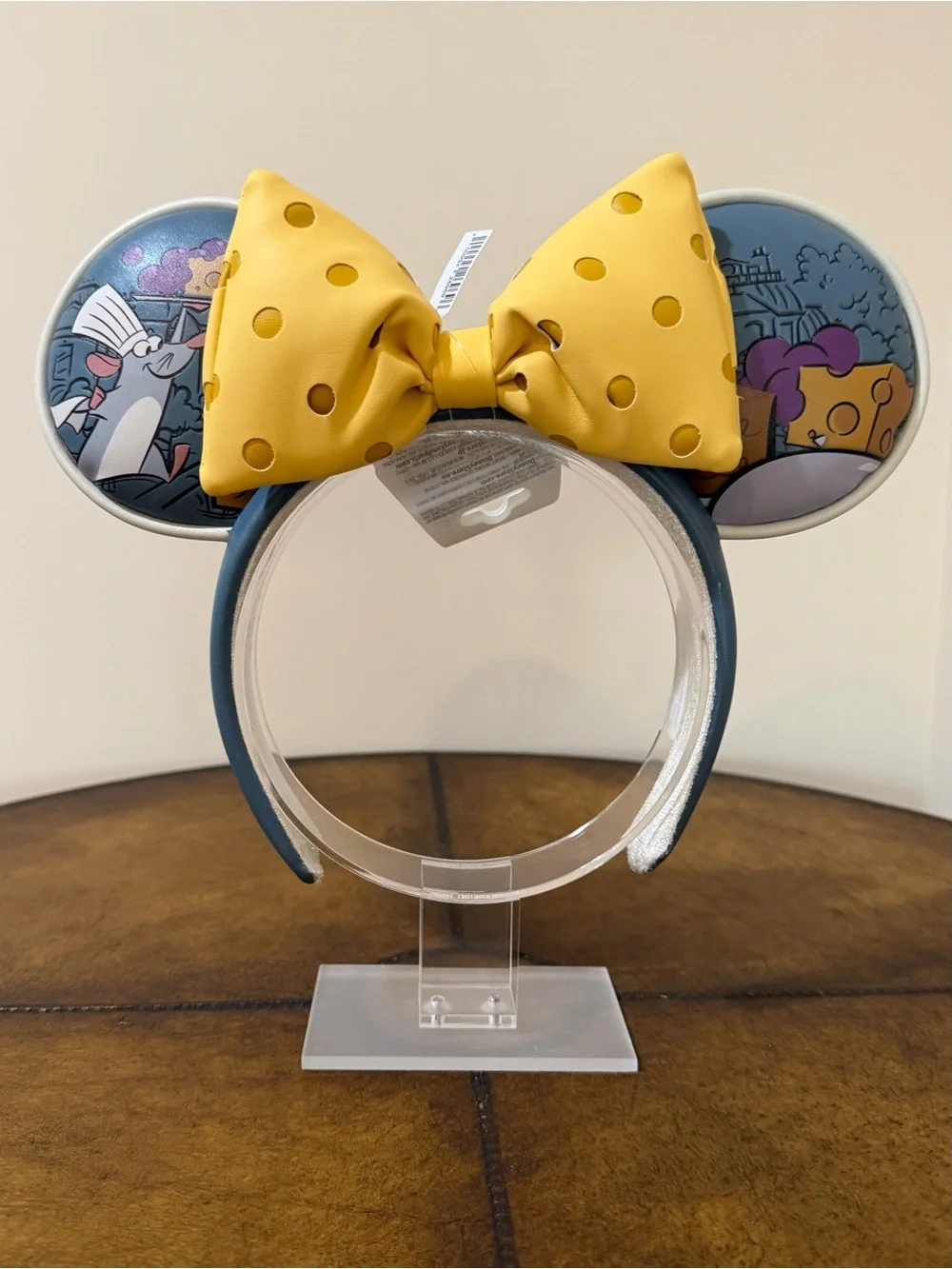 NEW DISNEY EPCOT FRANCE REMYS RATATOUILLE ADVENTURE EARS HEADBAND BIG CHEESE BOW